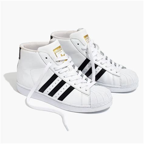 adidas superstar high top white.